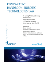 Comparative handbook: robotic technologies law