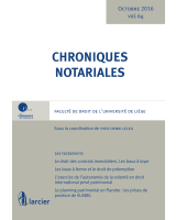 Chroniques notariales. Volume 64