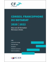 Conseil francophone du notariat 2020-2022 – Deux ans de formation