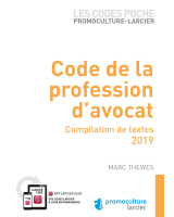 Code poche Promoculture-Larcier – Code de la profession d'avocat