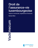Droit de l'assurance-vie luxembourgeoise 