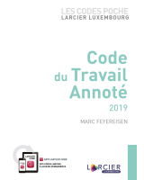 Code poche Larcier Luxembourg – Code du travail annoté 2019