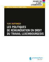 Les politiques de rémunération en droit du travail luxembourgeois