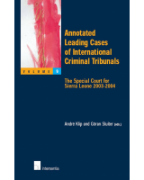 Annotated Leading Cases of International Criminal Tribunals - volume 09