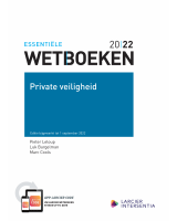 Wetboek Private veiligheid UGent en VUB 2022