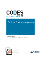 Code essentiel - Droit de l'Union européenne 2021