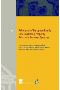 Principles of European Family Law Regarding Property Relations Between Spouses
