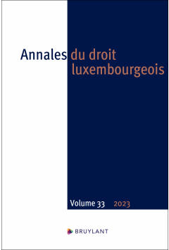 Annales du droit luxembourgeois Volume 33 - 2023