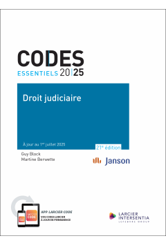 Code essentiel - Droit judiciaire 2025