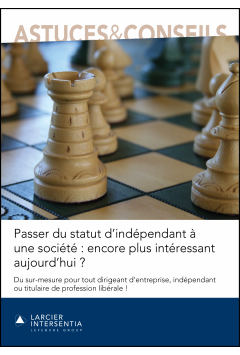 Passer du statut d'ind&eacute;pendant &agrave; une soci&eacute;t&eacute; : encore plus int&eacute;ressant aujourd'hui ?