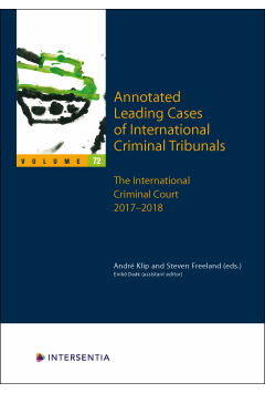 Annotated Leading Cases of International Criminal Tribunals - volume 72