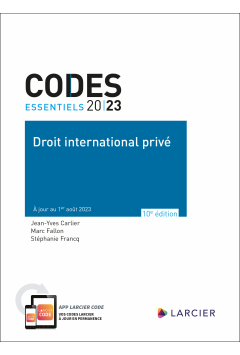 Code essentiel - Droit international privé 2023