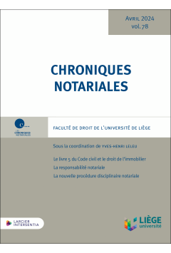 Chroniques notariales - Volume 78