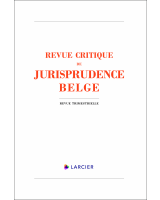 Revue critique de jurisprudence belge