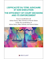 L'efficacité du titre judiciaire et son exécution