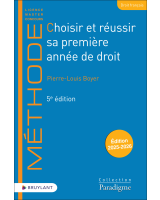 Choisir et réussir sa première année de droit