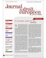 Journal de droit européen - 2025/8