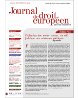 Journal de droit européen - 2025/10