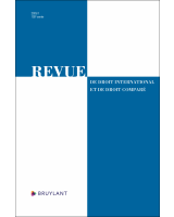 Revue de droit international et de droit comparé - 2025/1