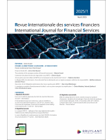 Revue internationale des services financiers / International Journal for Financial Services - 2025/1