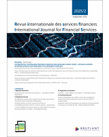 Revue internationale des services financiers / International Journal for Financial Services - 2025/2