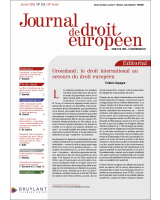 Journal de droit européen - 2026/1