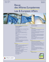 Revue des affaires européennes - 2025/3