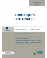 Chroniques notariales – Volume 80