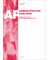 Administration publique - 2025/1