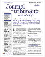 Journal des tribunaux Luxembourg - 2025/5