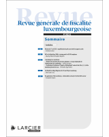 Revue générale de fiscalité luxembourgeoise - 2025/2