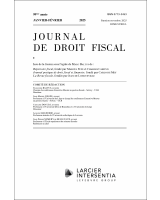 Journal de droit fiscal - 2025/1-2