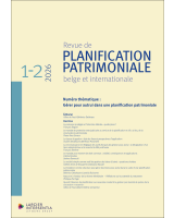 Revue de planification patrimoniale belge et internationale - 2026/1-2
