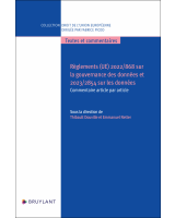 Règlements 2022/868 sur les données et 2023/2854 sur la gouvernance des données