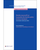 Directive 2014/24 sur la passation des marchés publics