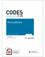 Code essentiel - Droit judiciaire 2025