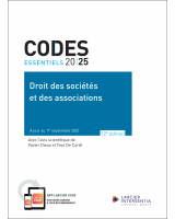 Code essentiel - Droit des sociétés et des associations 2025