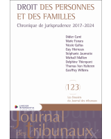 Droit des personnes et des familles