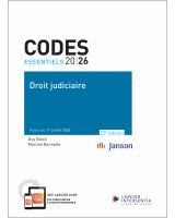 Code essentiel - Droit judiciaire 2026