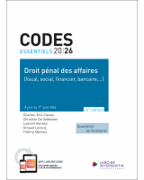 Code essentiel - Droit pénal des affaires 2026