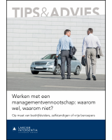 Werken met een managementvennootschap: waarom wel, waarom niet?