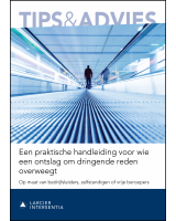 Een praktische handleiding voor wie een ontslag om dringende reden overweegt