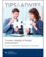 Trouwen, wettelijk of feitelijk samenwonen?