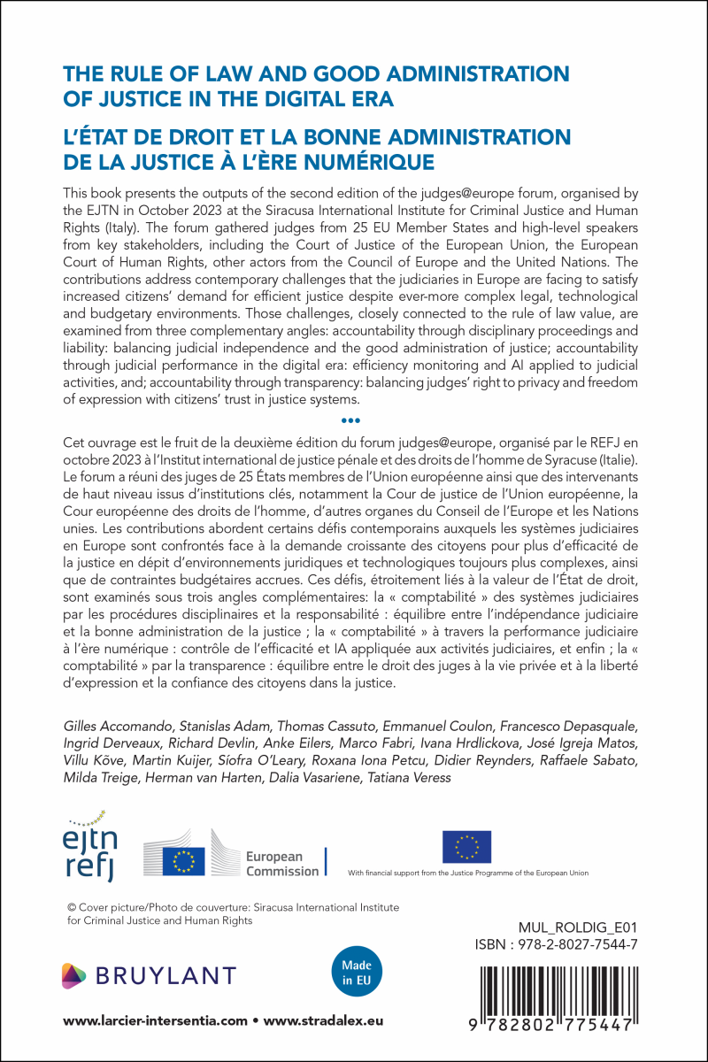 The Rule of law and Good Administration of Justice in the